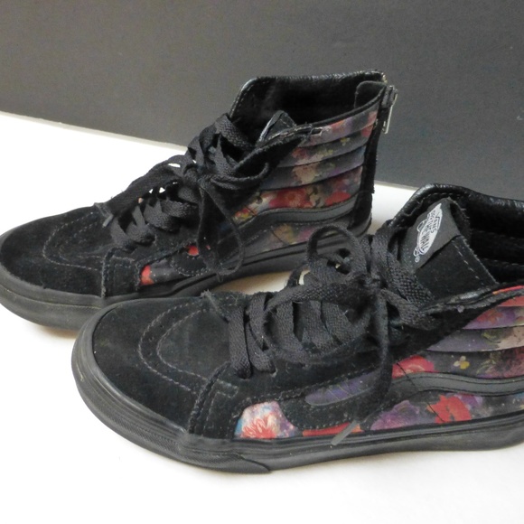 VAN'S OFF THE WALL FLORAL RIBBED ZIPPERED … - Picture 2 of 5